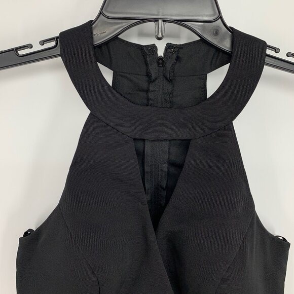 Jodi Kristopher Top lack Cropped Keyhole Halter Sleeveless - Picture 4 of 9